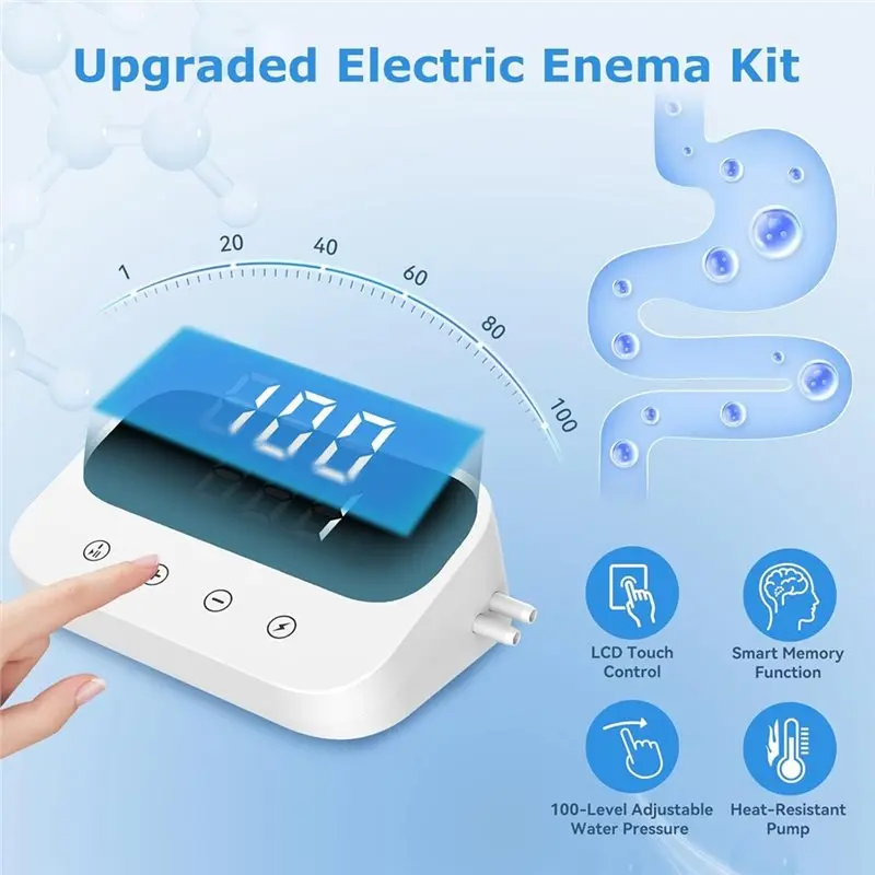 

【GARMENT】Electric Enemas For Colon Cleanse Adjustable 100 Water Pressur For Women Men Coffee Enema Coffee Organic Kit