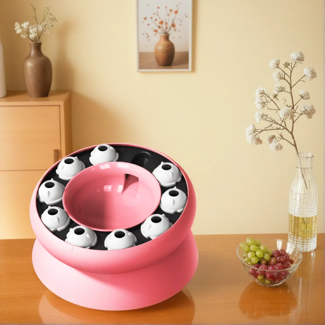 

Rotating Puppy Food Dispenser Slows Pet Eating Prevents Cat Acne Chin Interactive Cat Puzzle Feeder