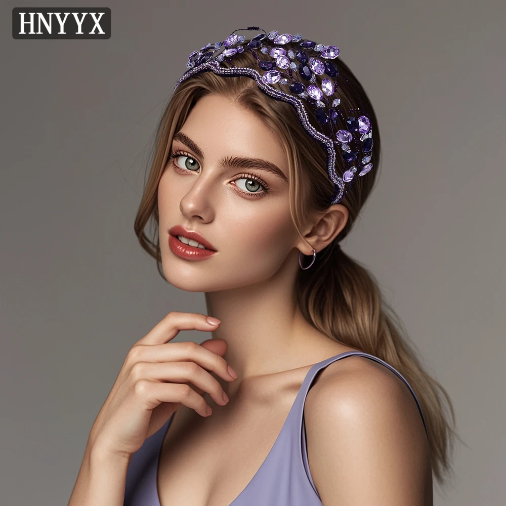 

YouLaPan Exquisite Rhinestone Hollow Headband Handmade Elegant Bridal Wedding Ladies Banquet dancing Hair Accessories YXA82