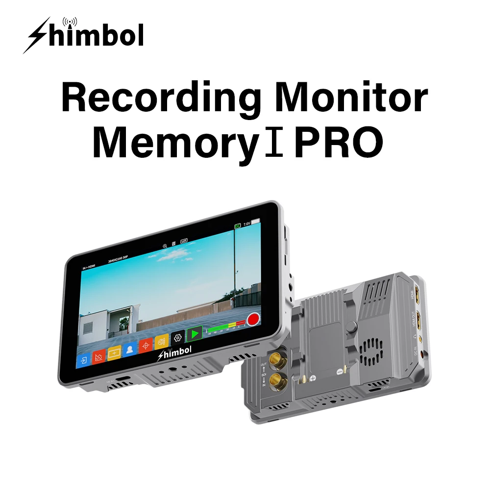 

SHIMBOL Memory I Pro 5.5" Monitor 2000nits SDI/HDMI Touch Screen Display Real-Time Recording Playback DSLR Filed Monitors