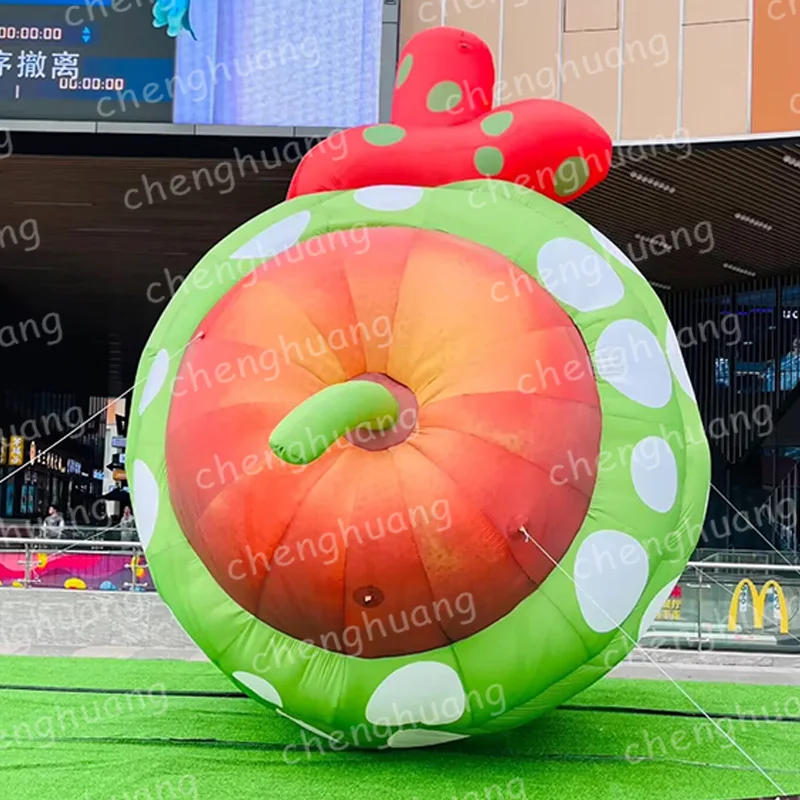 

Inflatable apples, apples in coats, with blowers, outdoor square decoration event props