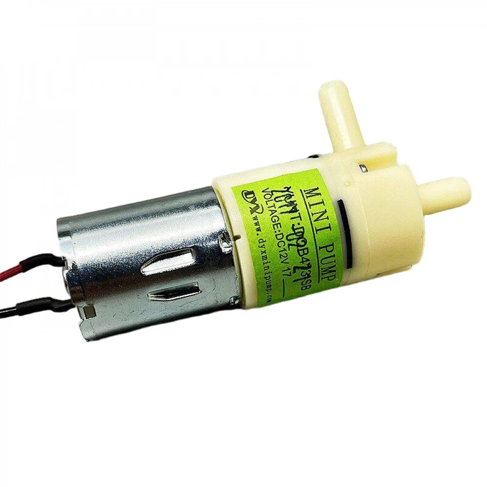 Mini 370 Self Priming Diaphragm Pump DC12V Carbon Brush Water Pump for Water Dispenser 900ml/min fit 6x8mm Hose with 45cm Cable