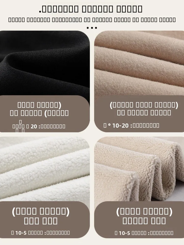 بنطلون يوجا مبطن دافئ للشتاء مقاس كبير للنساء بخصر عالي وساق طويلة مريح من القطن