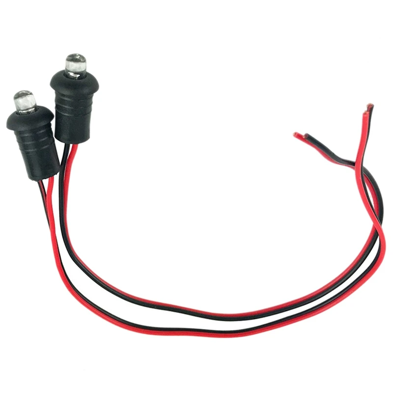 #992P 2 Pcs 12V Blue Flashing Dummy Fake Car Alarm Dash Mount LED Light Motorcycle Accessories (black)