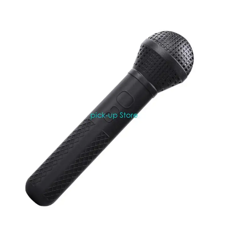 Q5WA Props Props الميكروفون شديد محاكاة الميكروفون المزيف لعروض المرحلة الدعائم التصوير الفوتوغرافي
