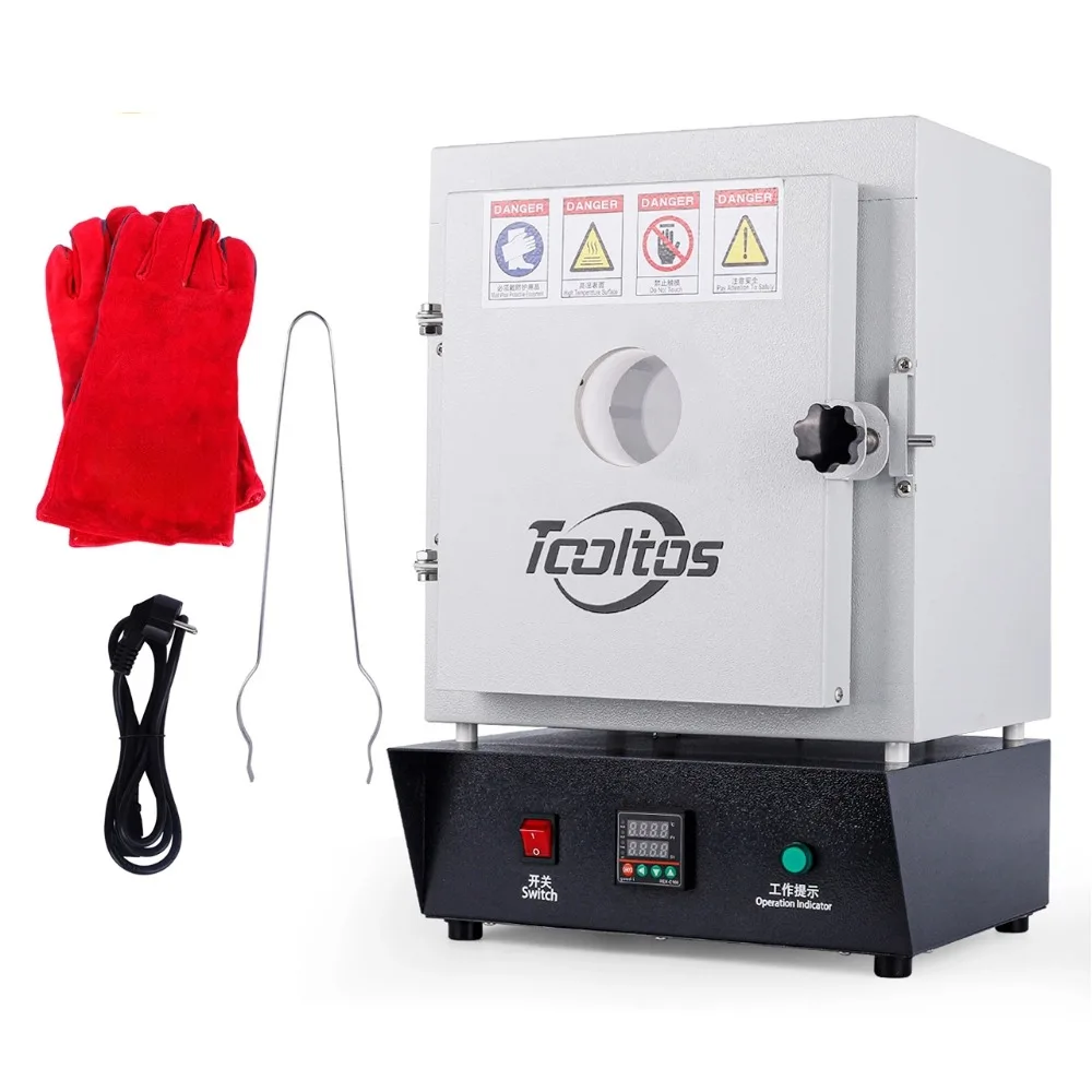 1150 ℃ فرن حرق المجوهرات الحراري: نوع النافذة مع تحكم ذكي لقالب الجبس وإطلاق الشمع وصب المعادن #6