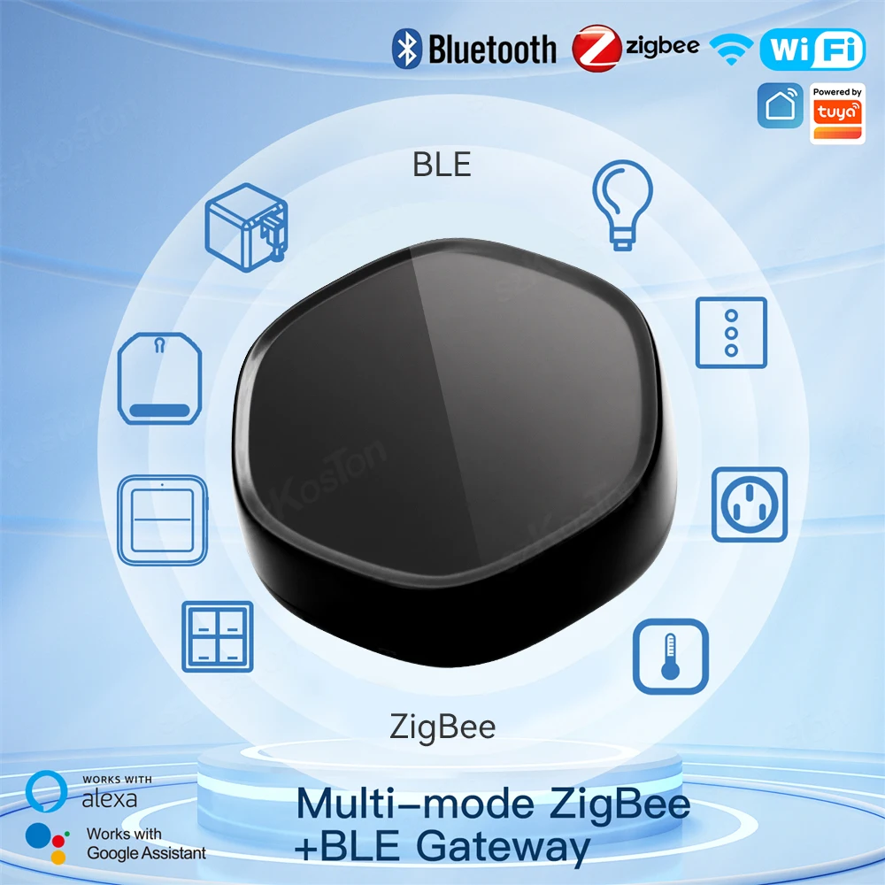 Imagem -06 - Zigbee ir Gateway Hub Tuya Casa Inteligente Multi-função de Malha Ble Wifi Controle Remoto sem Fio para Alexa Google Vida Inteligente