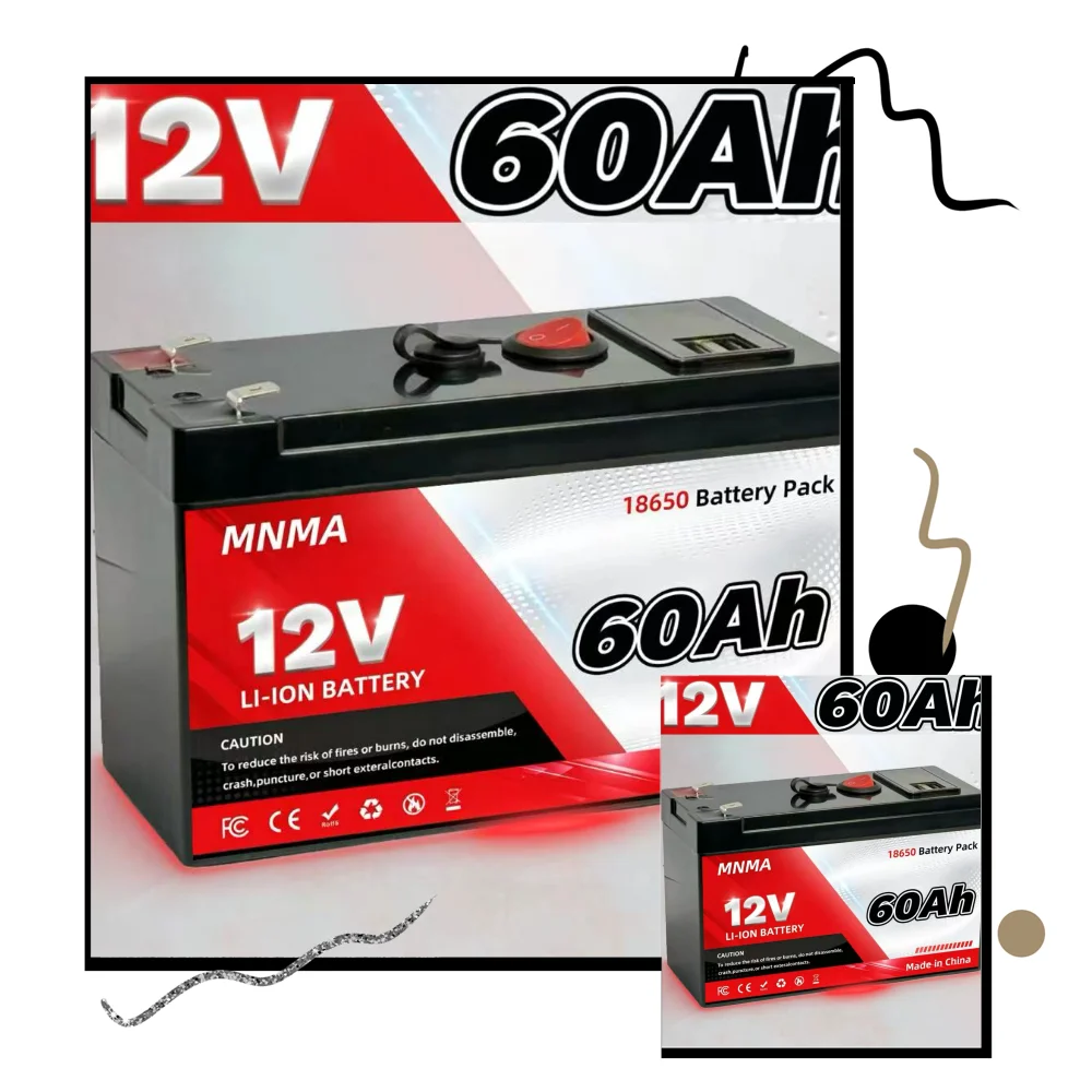 Reliable 12V Battery supporting deep cycle charging for camping RV living solar panels outdoor devices