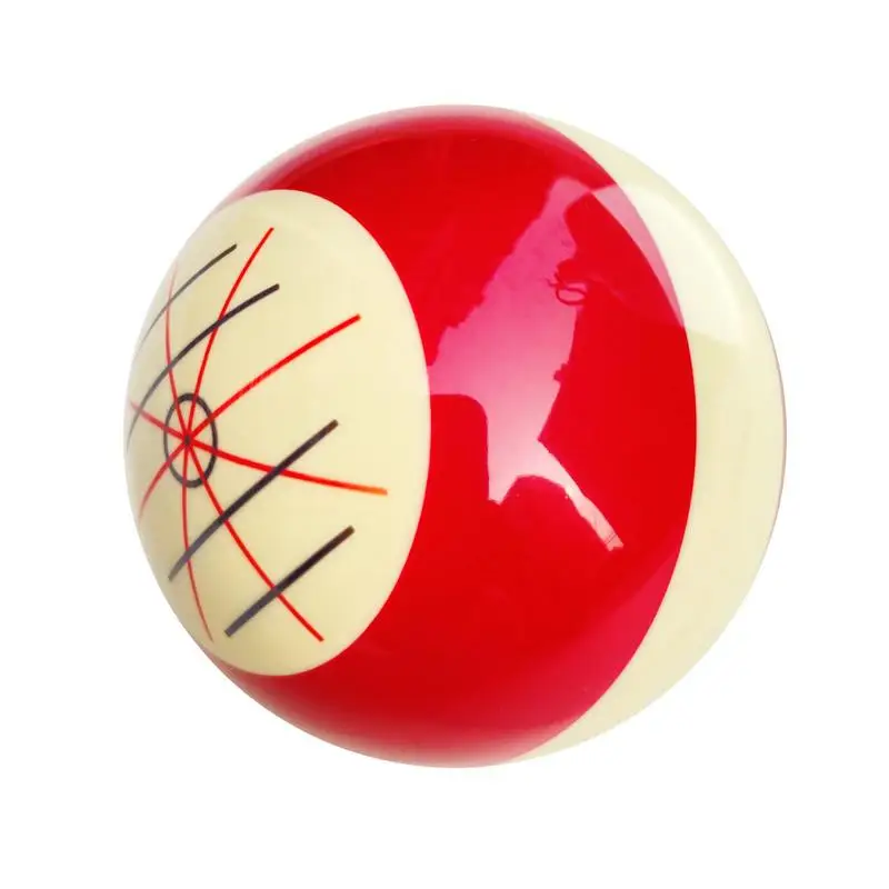 Red-White Pool Ball Red-White Beginner Training Pool Ball Resin Redpoint Billiard Training Ball for Beginner Profession Player