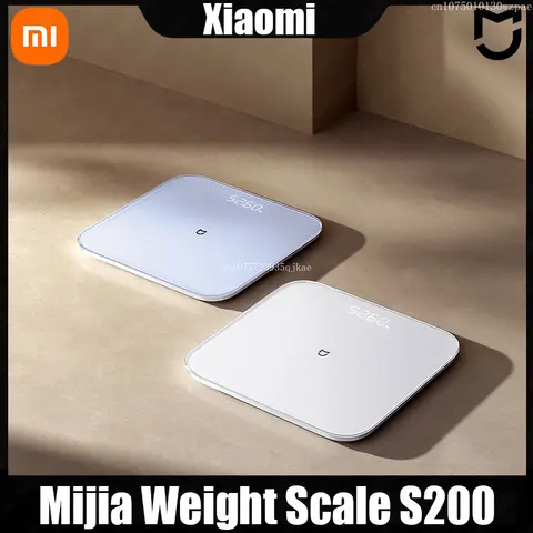Xiaomi Mijia 스마트 체중계 S200 Bluetooth 5.4 Mijia App과 호환되는 고정밀 계량 센서 LED 디지털 디스플레이
