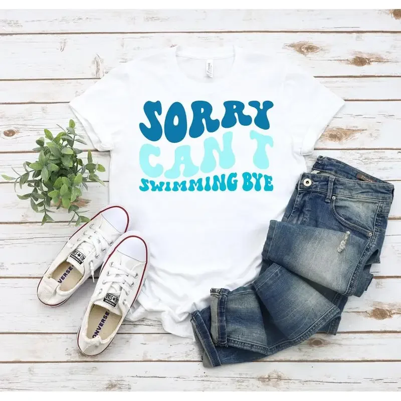 Swimming Shirt Sorry Can'T Bye For Swim Lover Gifts Swimmers T Girl Gift Dad Mom