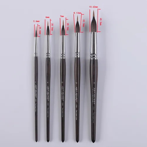 Imagen 2 del producto Artsecret-delineador de dos capas, pincel de pintura acrílica artística, mezcla de pelo de ardilla, bolígrafo de dibujo carbonizado de nailon para detalles, 2108