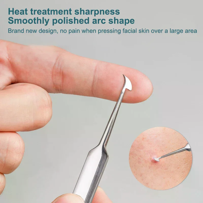 黒ずみ除去剤、面皰除去、ニキビ除去、白ニキビ除去、フェイシャルスキンケア、ボックス付き、ニキビ針ツール