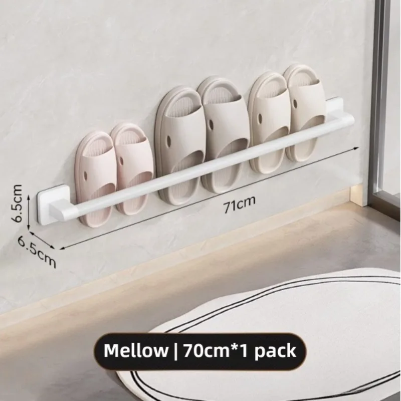 

Bathroom Slipper Rack No Punching Wall Mounted Slipper Storage Rack Bedroom Shower Room Bath Slippers Hanger Babouche Organizer