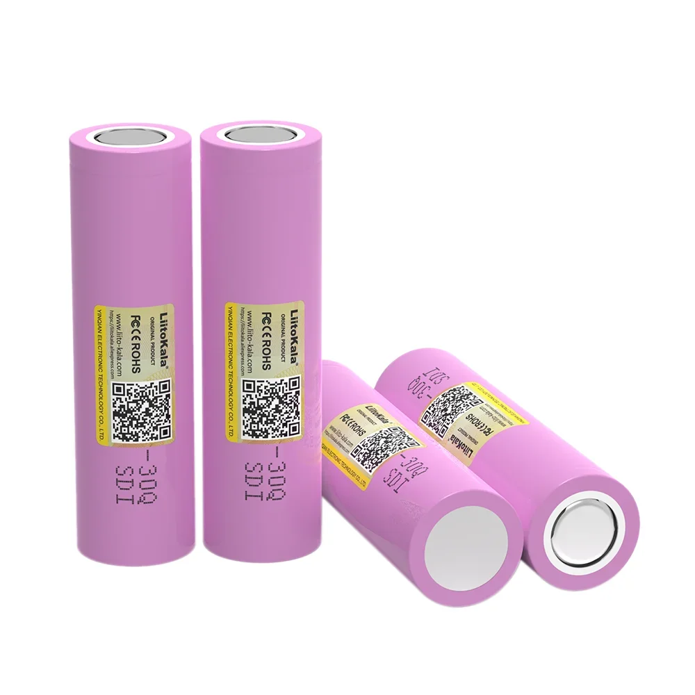 LiitoKala Original 3.7V 18650 INR18650 30Q 3000mAh lithium Rechargeable battery Discharge 15A 20A Batteries for Power tools