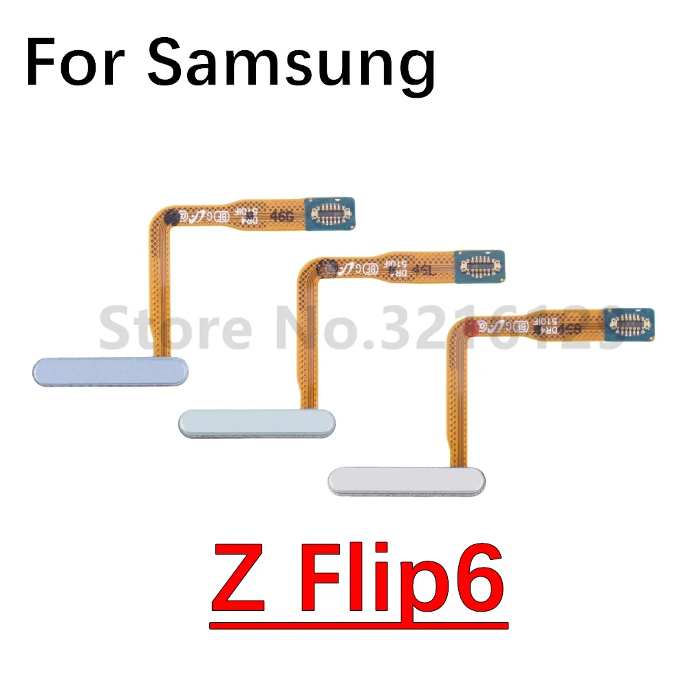 Power Home Button Menu Return Key Fingerprint Touch ID Recognition Sensor Flex Cable For Samsung Z Flip6 SM-F741B/N/U Flip 6