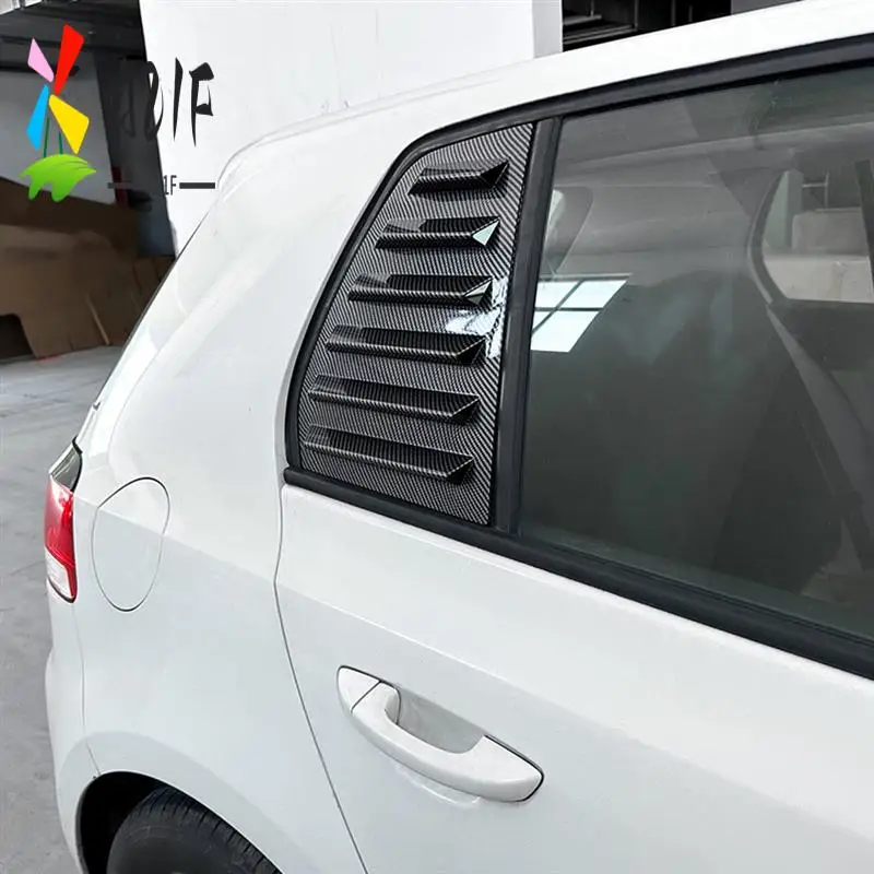 

A21F-Car Rear Windows Triangle Louver Cover Stickers For VW Golf 6 MK6 2008-2012 Car Styling Cover