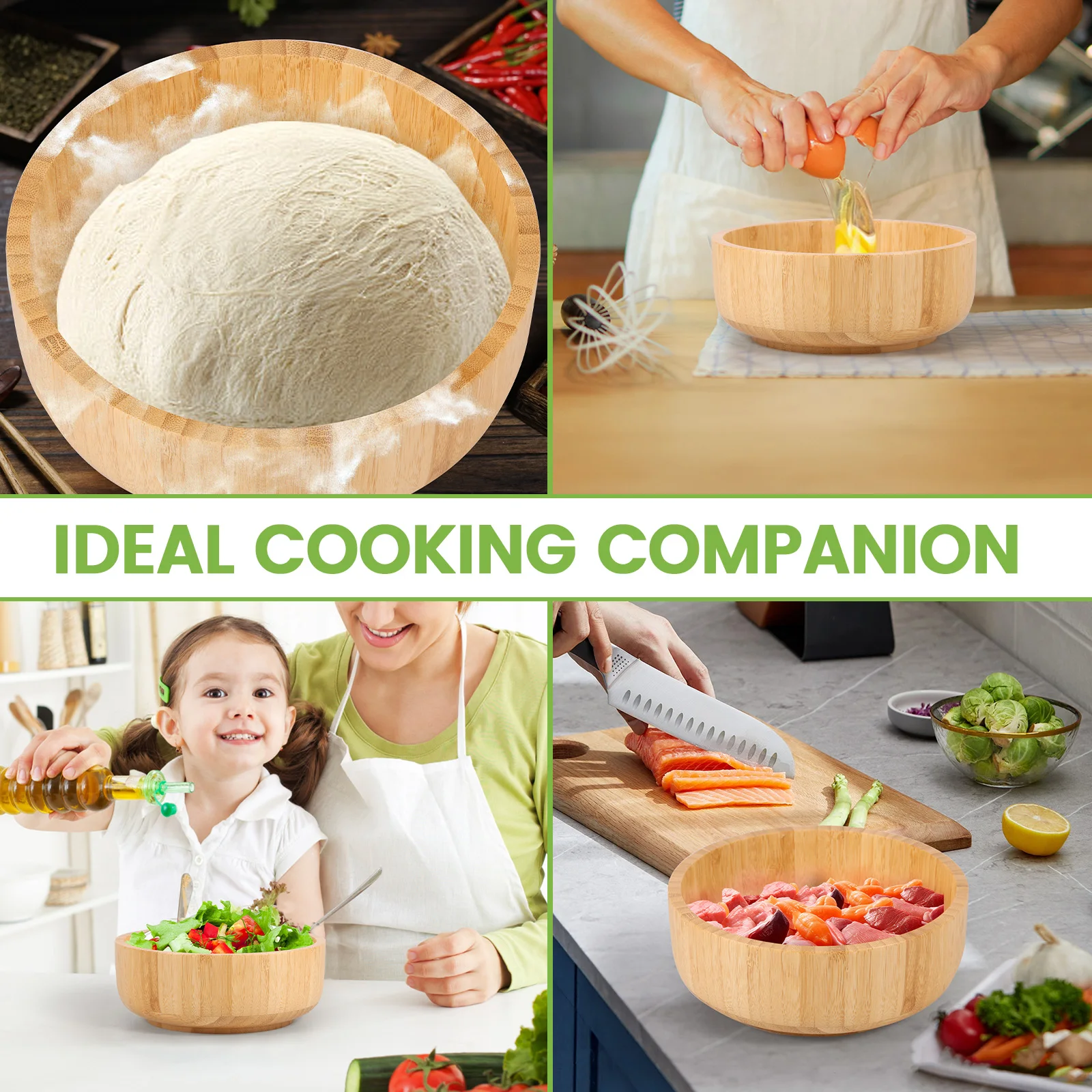 Bamboo Salad Bowl Multipurpose - огляд і ціна Dim Sum Basket