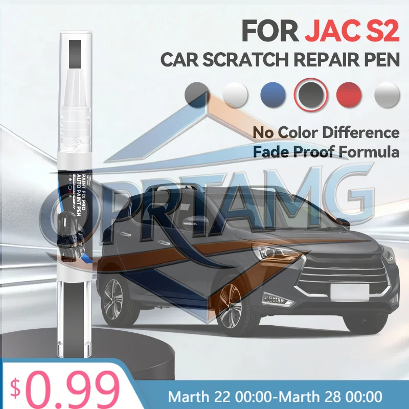 

2026 Hot Car Sticker For JAC S2 2015-2020 S2 Paint Repair Pen Touch Up Scratch Remover DIY Auto Accessories Black White O