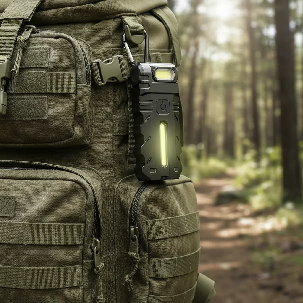 

Новый стильный аксессуар для багажа: мини-фонарик, портативный многофункциональный светильник-брелок для активного отдыха, портативный брелок-подвеска 2026