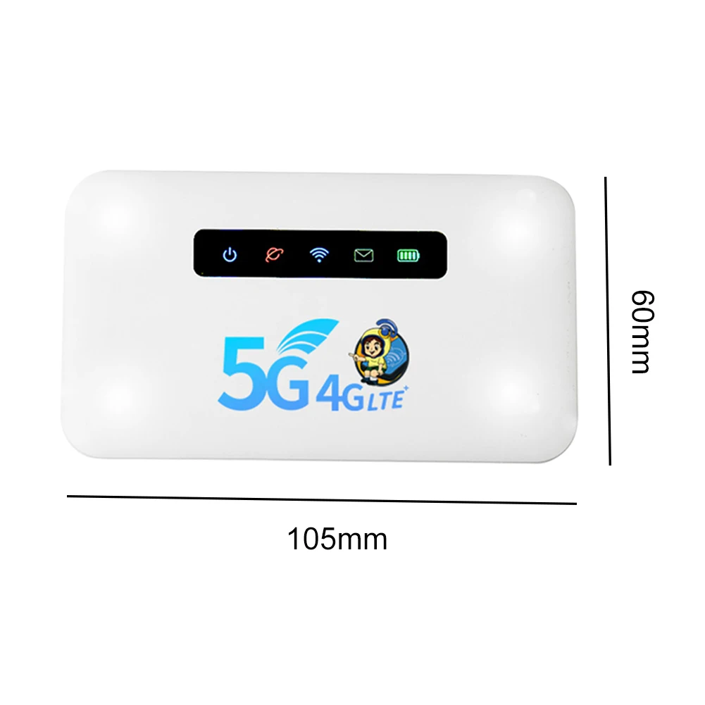 Mobile WiFi Hotspot Portable 4G Wireless Router CAT4 150Mbps 2600mAh Battery with SIM Card Slot for Outdoor Travel