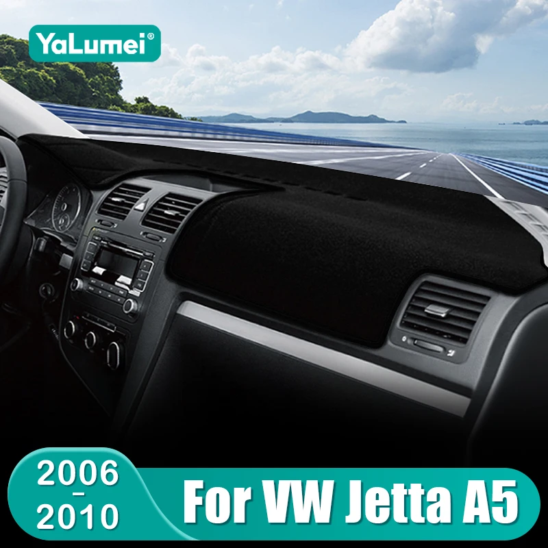 

Для Volkswagen VW Jetta A5 MK5 2006 2007 2008 2009 2010, чехол на приборную панель автомобиля, избегайте света, солнцезащитный козырек, анти-УФ-защитные ковры, аксессуары