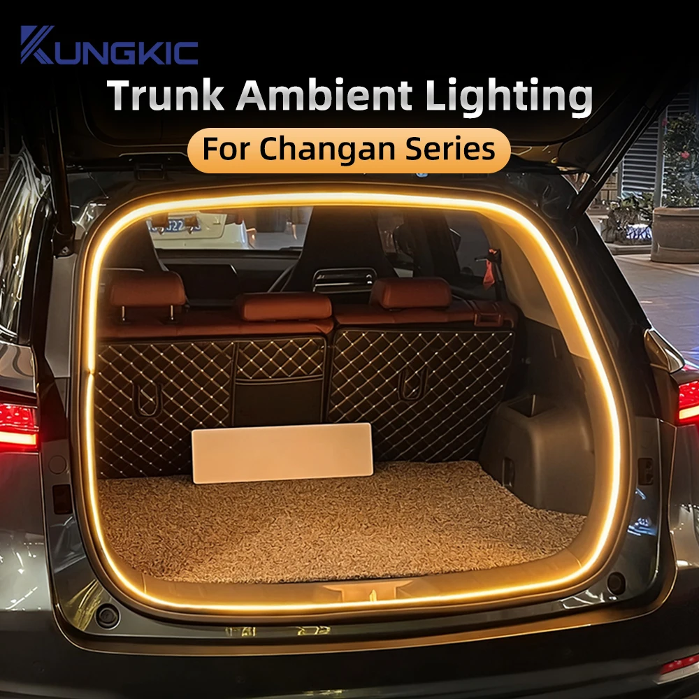 

Car Rear Trunk Light for Changan CS75 Plus SL03 Oshan Z6 UNI-T UNI-K Lamore Bright LED Silicone Light Yellow White Accessories