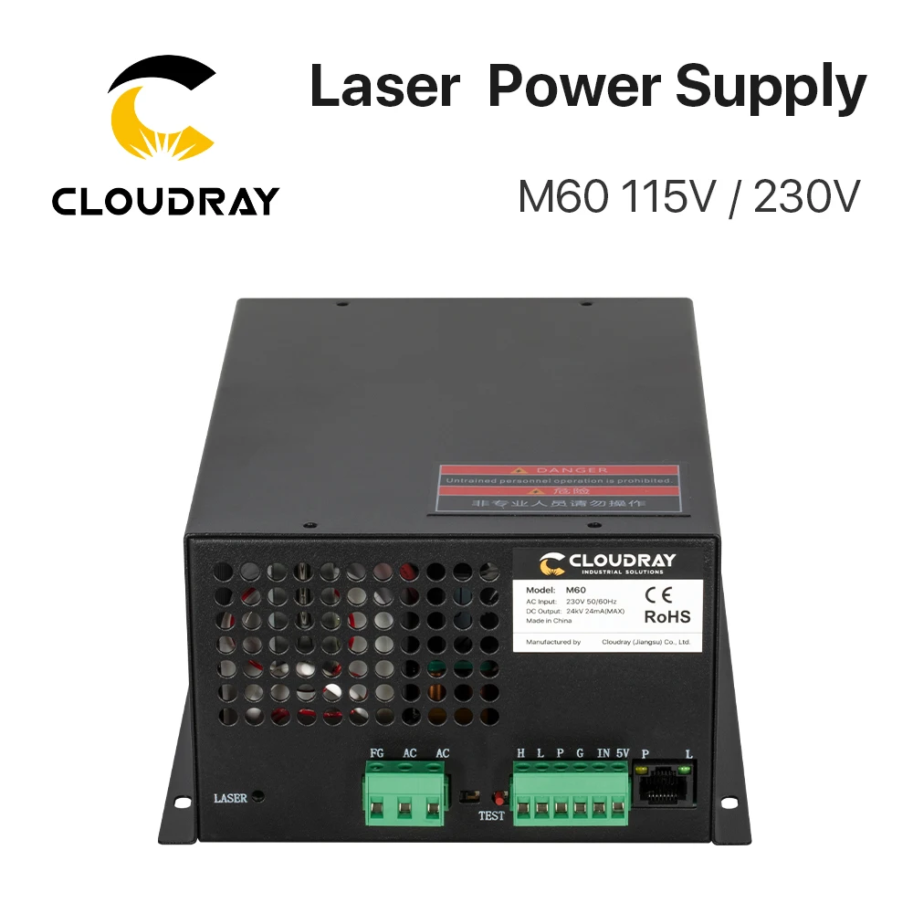 Cloudray 60W CO2 Laser Power Supply 115V/230V for CO2 Laser Engraving Cutting Machine M60 category