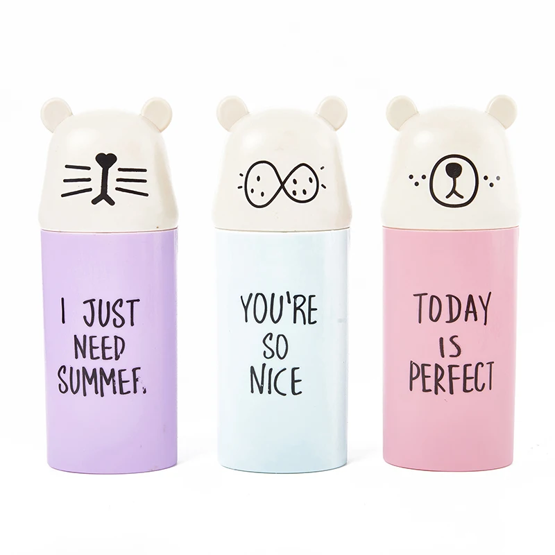 Portable Travel Toothbrush Cup Cartoon Bear Cover Toothpaste Holder Bathroom Organizer Accessories Teeth Brush Storage Case Box