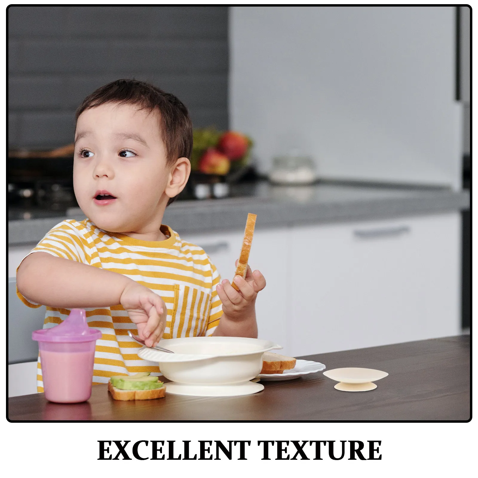3Pcs Silicone Dish Fixing Pads Suction Cups for Tableware Stable Base Spill Proof Plate Bowl Holder Easy Clean Self