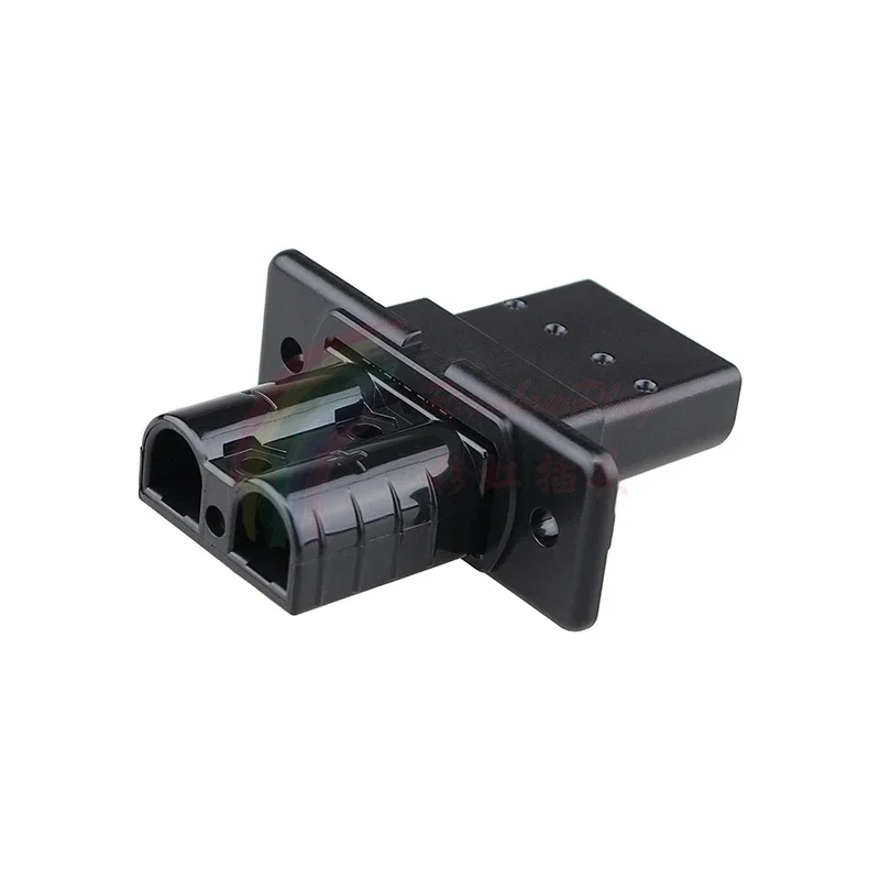 SG50A Bipolar Panel Fixed Socket High Current Forklift Battery Plug 50A Waterproof Terminal Block 6/8/10AWG Black Connector