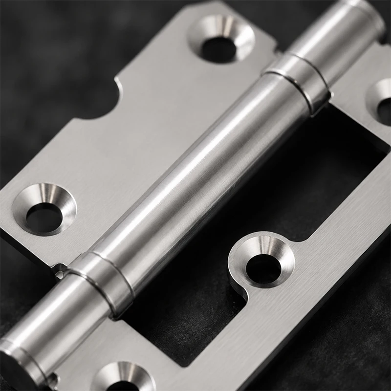 1pcs SS Single Leaf Mother-Child Door Hinge No-Cut Quiet Operation Pivot for Engineering Machinery Furniture Cabinet Use