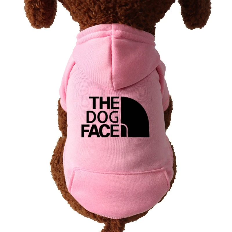 Puppy Pet Hooded Sweatshirt Autumn Winter Two-legged Pocket Cat Dog Clothes The Dog Face Dog Clothes