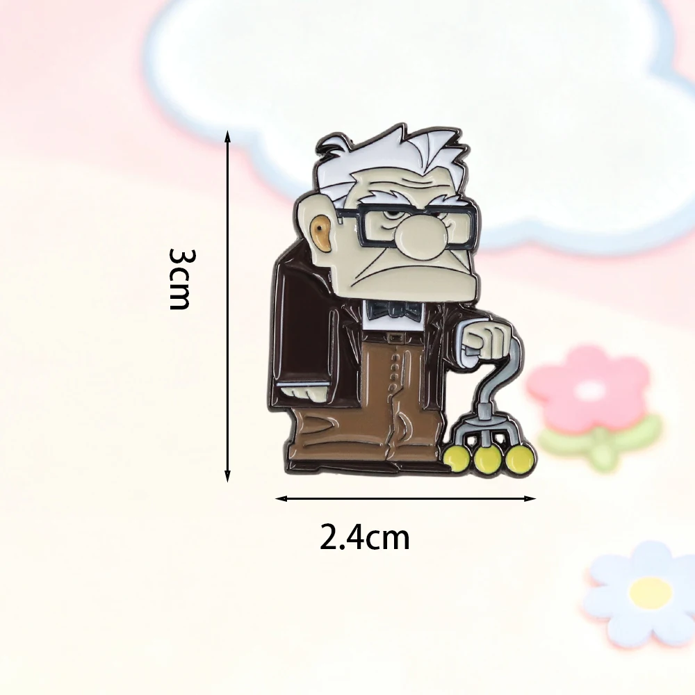 Klassische Anime-Brosche, niedlicher Chibi-Oldtimer, Emaille-Abzeichen, Sammlerstück aus Metall, Film-Accessoire, Schmuckdekoration, Geschenk für Fans – Detail 9