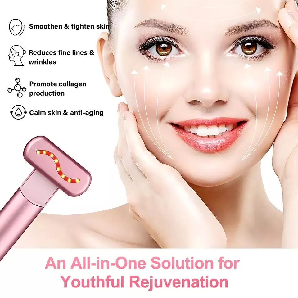 뷰티 아이 마이크로커런트 진동 마사지기 얼굴 리프팅 스킨 케어 기기