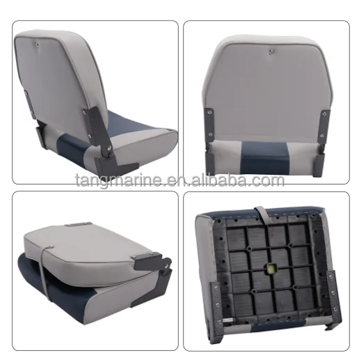 STLF Marine Hardware-Flip Back Boat Helm Seat for Boat Center Console Comfortable Captain Seat