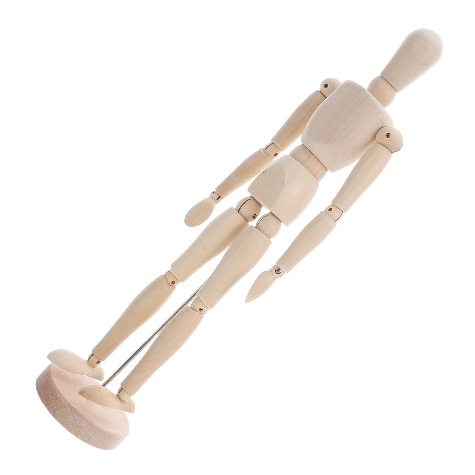 

16 Inch Wooden Mannequin Jointed Artist Figure Sketching Drawing Tool Flexible Posable Human Figure For Home Decoration