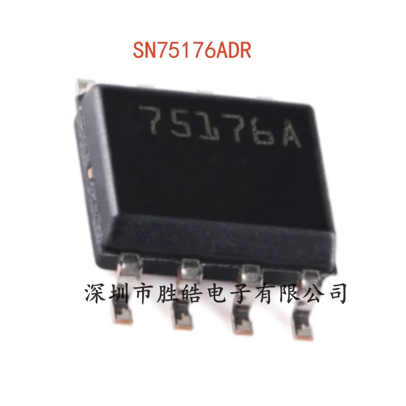 (10PCS)  NEW   SN75176ADR    75176   Differential Bus Transceiver Chip   SOIC-8   SN75176ADR   Integrated Circuit