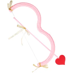 Pink Heart Bow Arrow Props Stage Performance Costume Accessories Party Supplies Festive Decorations Cupid Bow Arrow Valentine