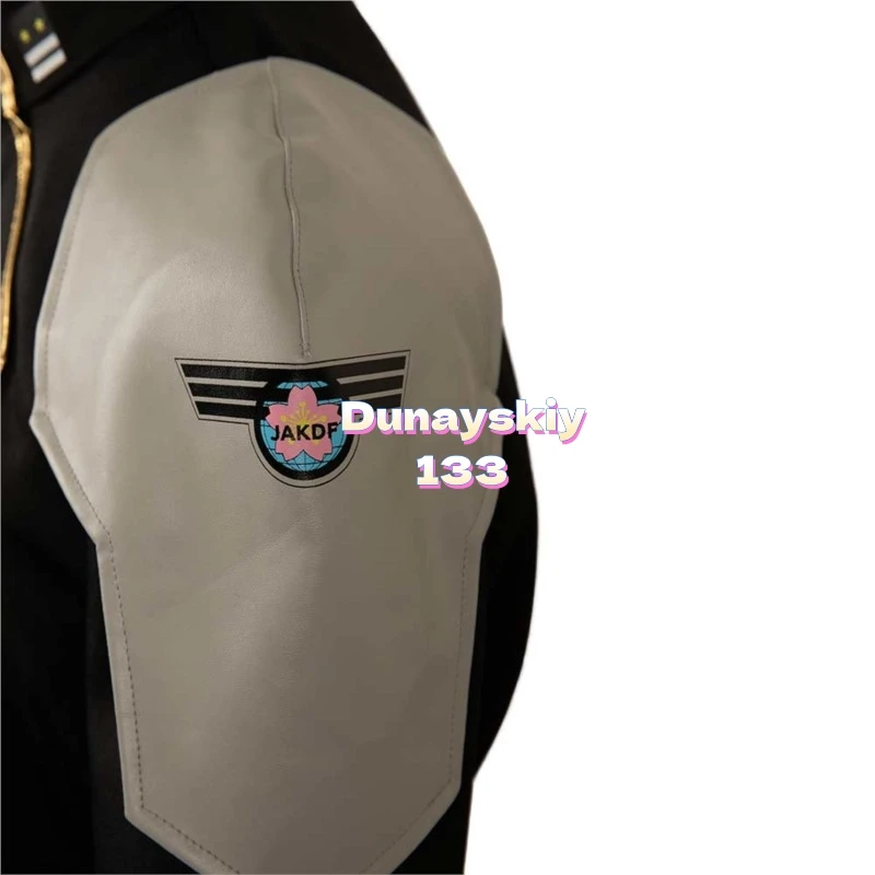 أنيمي رقم 8 Kaiju تأثيري الخيال زي شعر مستعار سوسوكي هوشينو مينا أشيرو الرجال النساء سترة حزام هالوين كرنفال البدلة