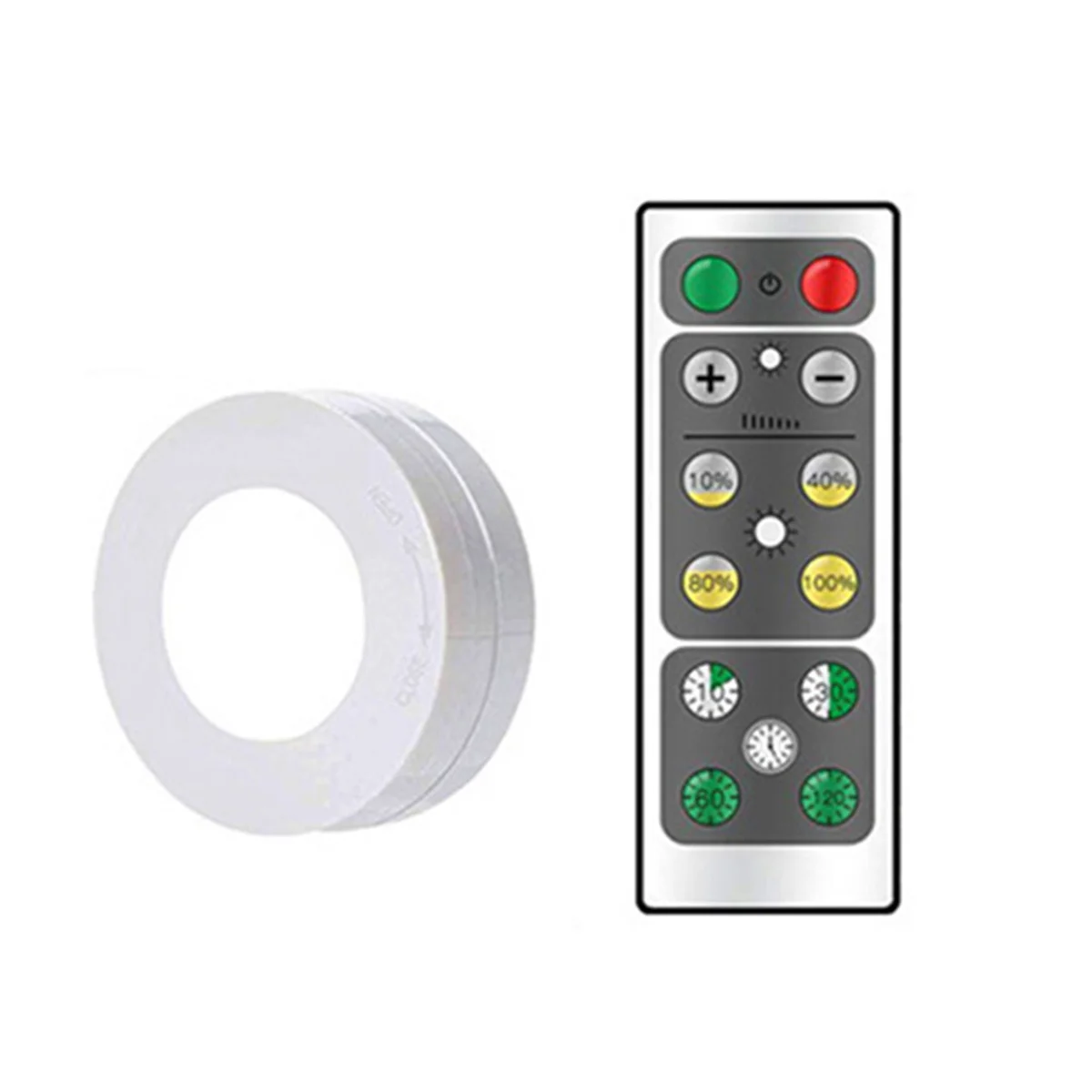 2 قطعة أضواء الخزانة الذكية Led الخرز الدافئة الأبيض باهتة اللمس عن بعد ضوء الخزانة اللاسلكية ليلة خزانة المطبخ #1