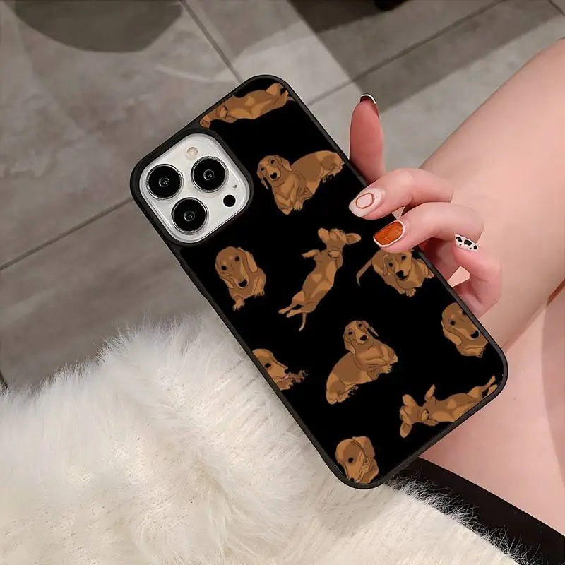 Dachshund Dog Phone Case For Samsung S22 S7 S8 S9 S10 S20 S30 ULTRA Edge Plus Note 5 7 8 9 10 20 Pro Silicone Trendy Shell