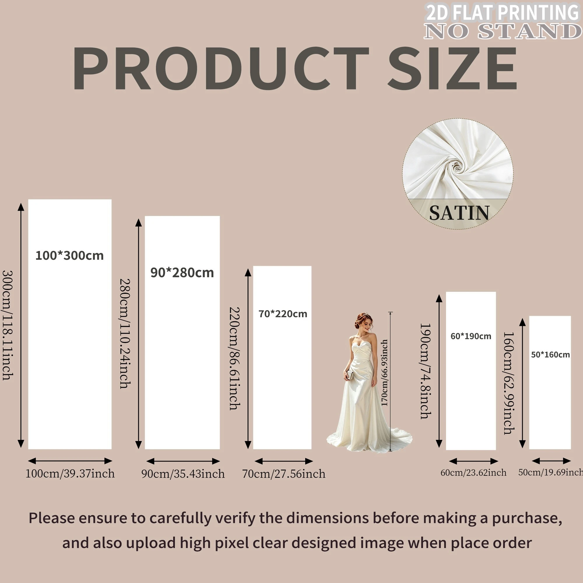 Custom 1pc Satin Welcome Sign Banner, Many Sizes - Top with A Rod Pocket, for Wedding, Birthday, Engagement Ceremony(NO STAND)