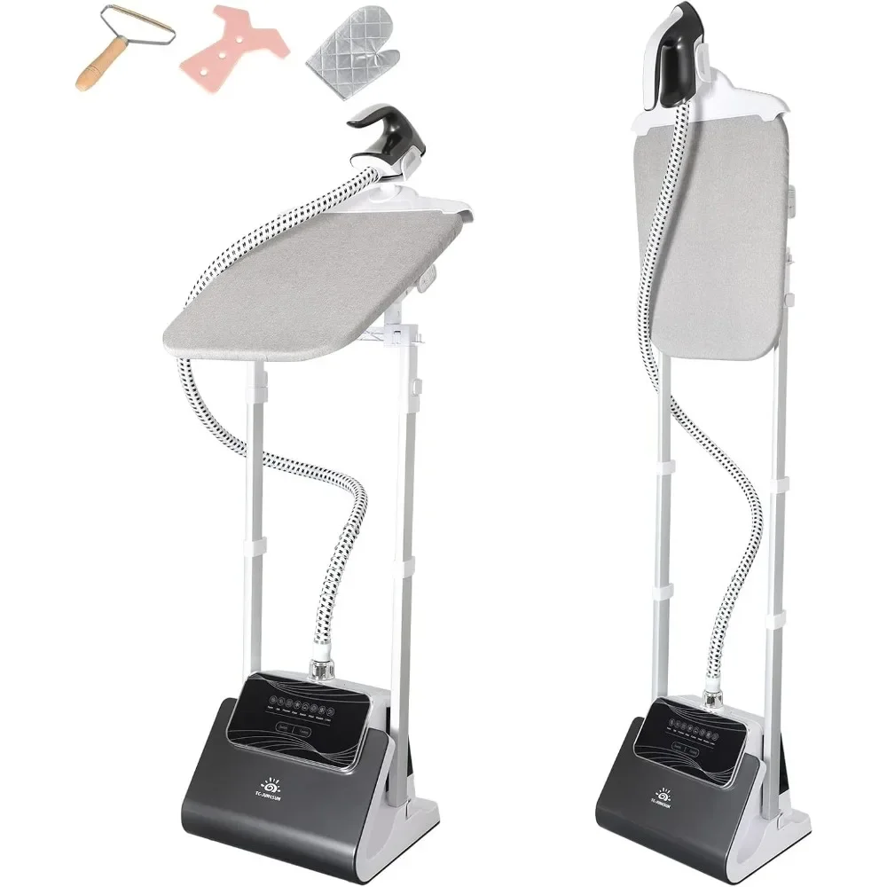 

1500W Full Size Powerful Upright Clothes Steamer with Adjustable Ironing Board