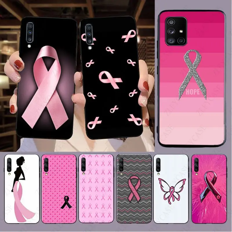 Girly Breast Cancer pink Ribbon Phone Cover For samsung galaxy A14 A53 A13 A12 A40 A22 A23 A32 A34 A50 A51 A52S A54 A71 A73 case