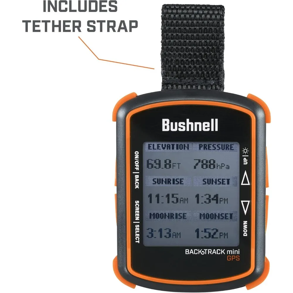 Bushnell BackTrack Mini GPS-navigatie, draagbare waterdichte GPS voor wandelen, jagen en backpacken