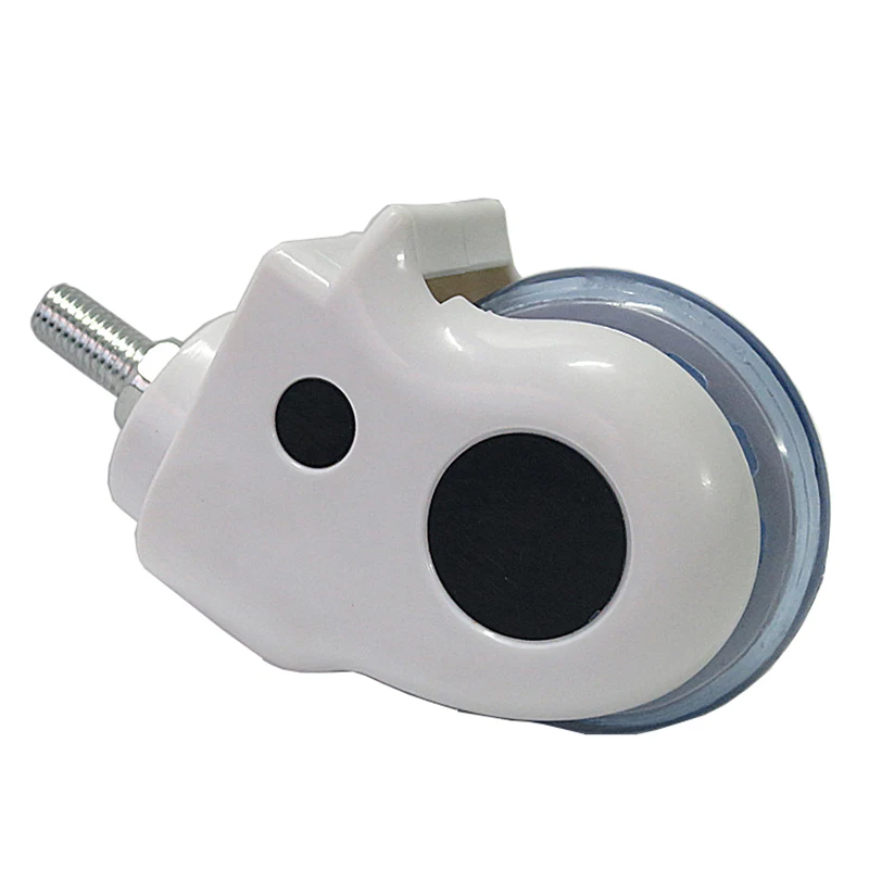 3-Inch Polyurethane Ultra-quiet Thread Hospital Medical Bed Chair Caster Swivel Pulley Equipment Universal  Wheel Hardware Part