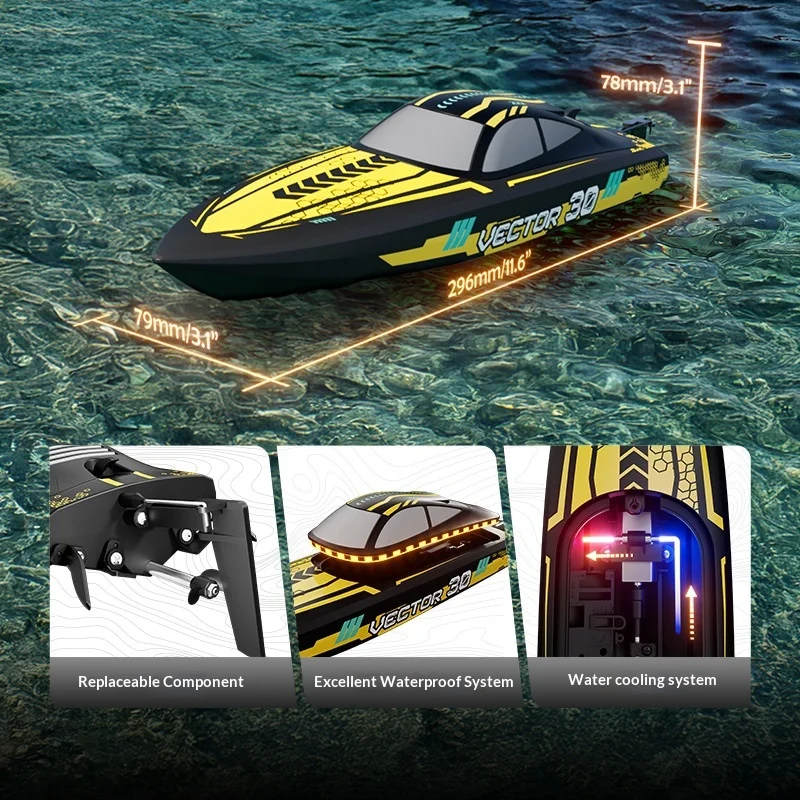 Volantex 2.4G Remote Control Boat High Speed Electric 7 Volantex 2.4G Remote Control Boat High Speed Electric