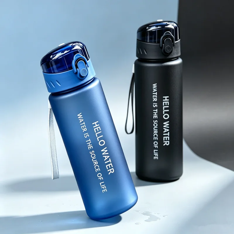 Large Capacity Sports Water Bottle Leak Proof Plastic Cup Drinking Outdoor Travel Portable Gym Fitness Jugs