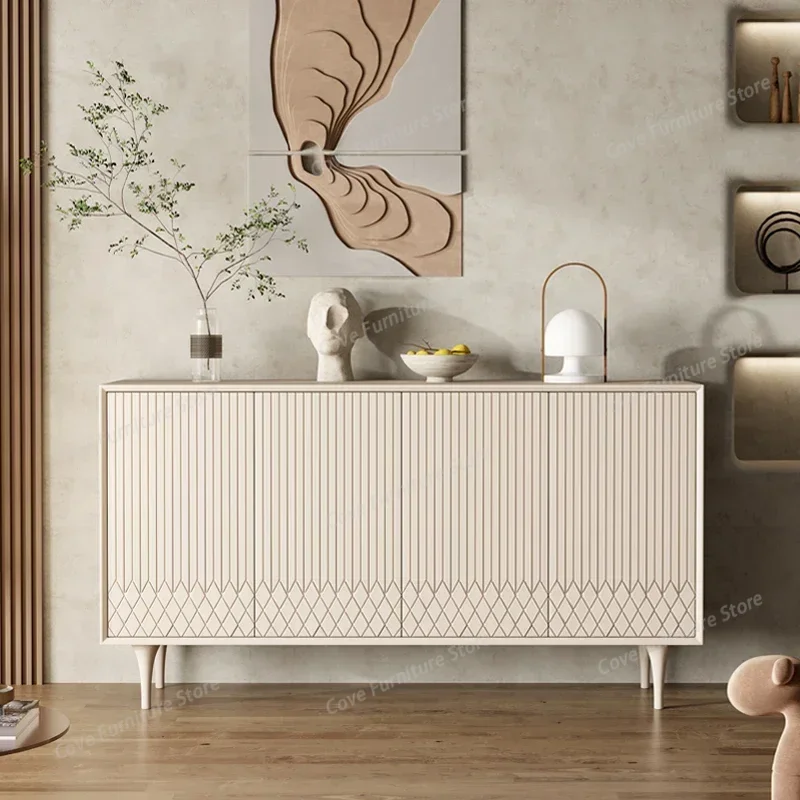 

Japanese Luxury Hallway Shoe Cabinet Solid Wood Partition Cabinet Cream Storage Side Cabinet Sapateira Home Furniture
